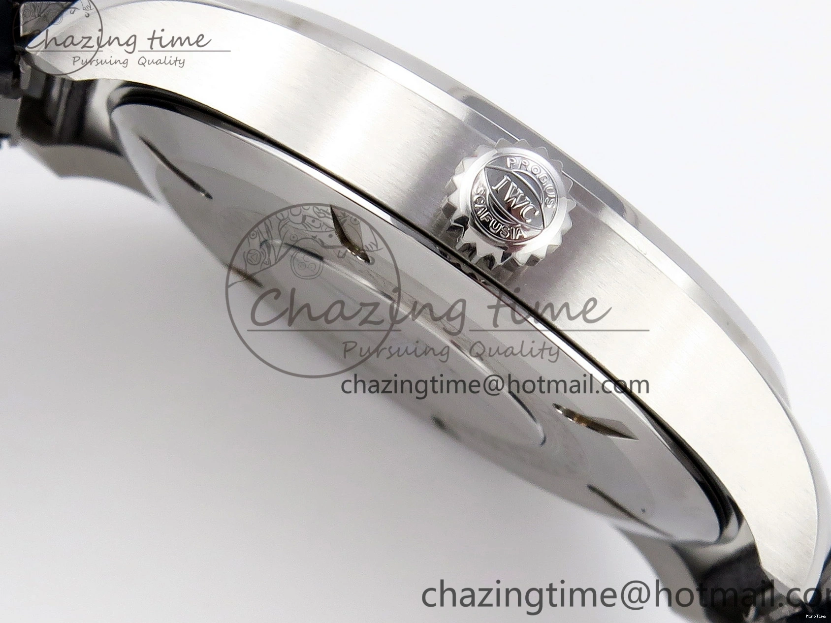 MIROTIME 0226 Pilot Mark XX IW328203 ZF 1:1 Best Edition Blue Dial on Dark Blue Leather Strap A Snug 7024